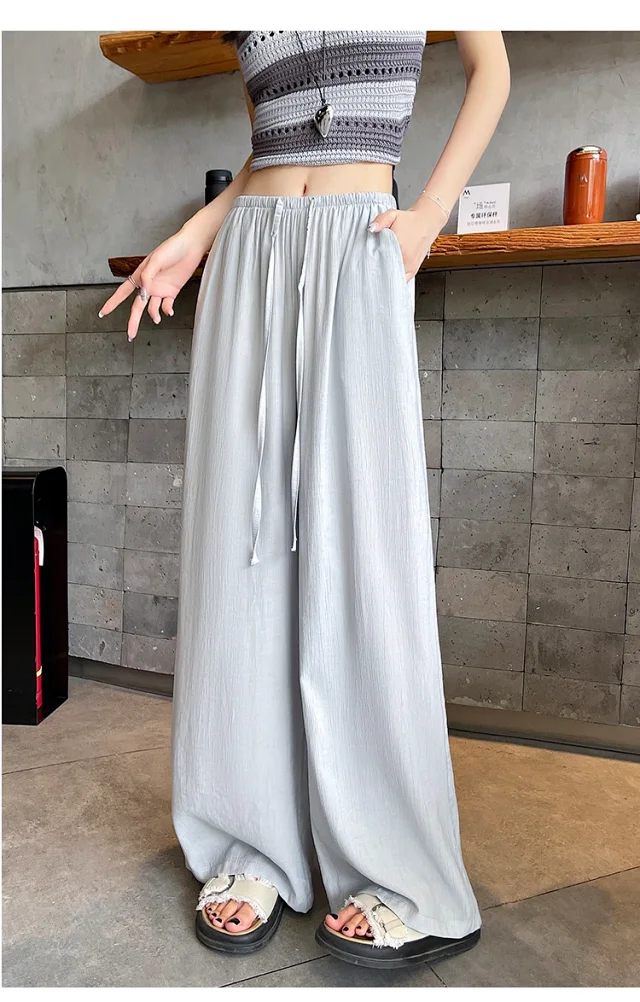 Linen Yamamoto Wide-leg Pants Detail