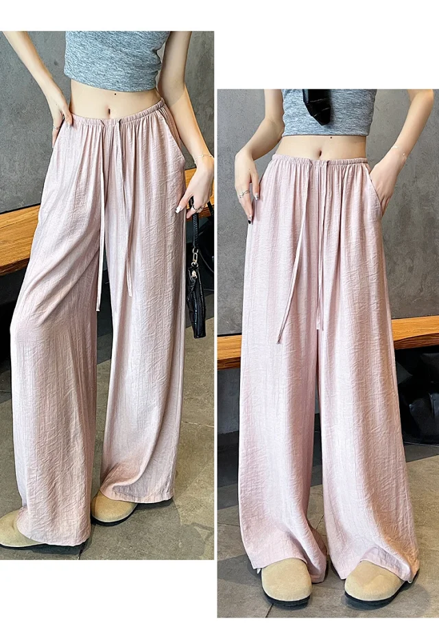 Linen Yamamoto Wide-leg Pants Detail