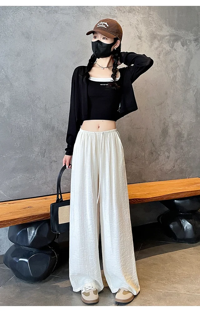 Linen Yamamoto Wide-leg Pants Detail