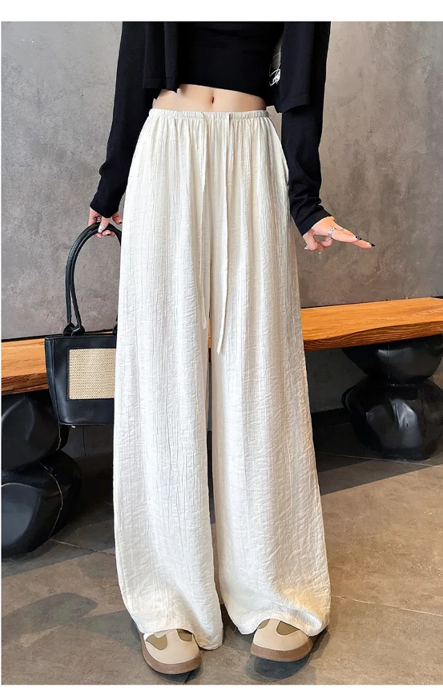 Linen Yamamoto Wide-leg Pants Detail