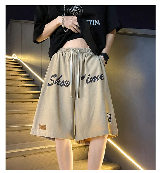Men's Summer Retro Casual Basketball Shorts Detail