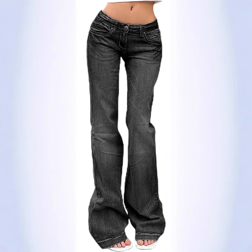TEMU Vintage Bell - bottom Jeans for Women