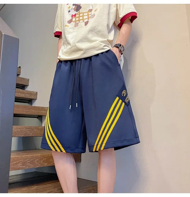 Men's Summer Loose Straight Shorts Detail