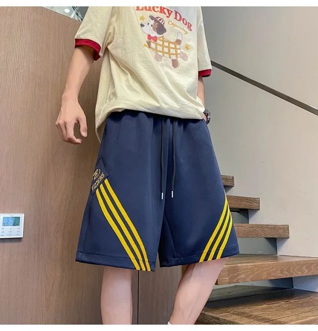 Men's Summer Loose Straight Shorts Detail
