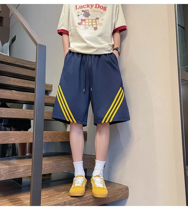Men's Summer Loose Straight Shorts Detail