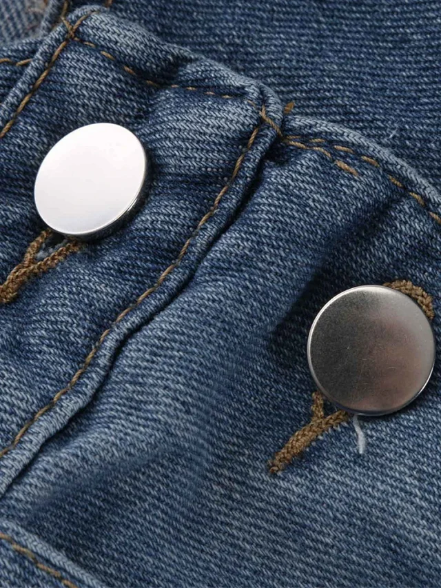 Vintage Men's Spring/Summer Denim Overalls Detail