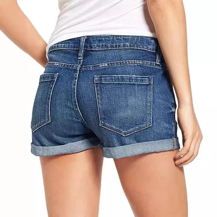 Elastic Ripped Denim Shorts for Women (EU/US Stock)