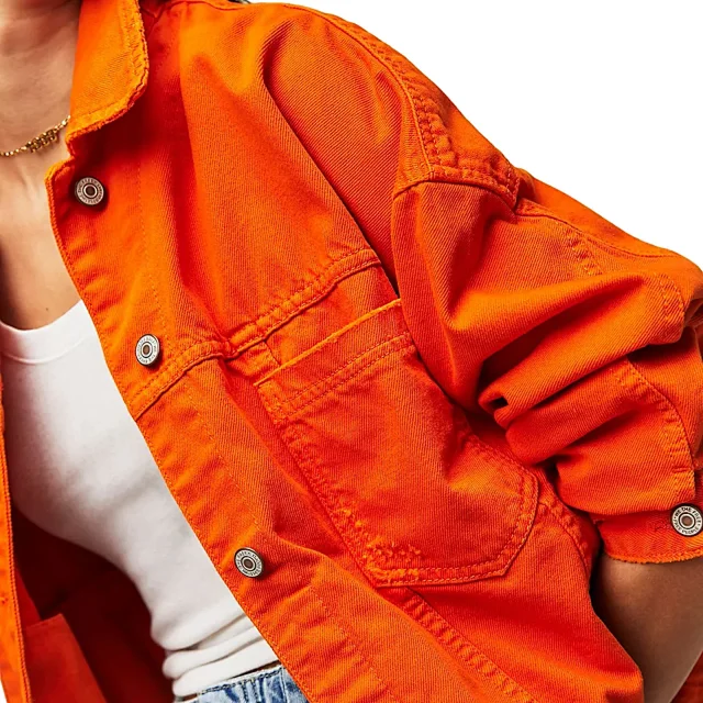 Loose Stylish Denim Jacket for Women (EU/US Style) Detail