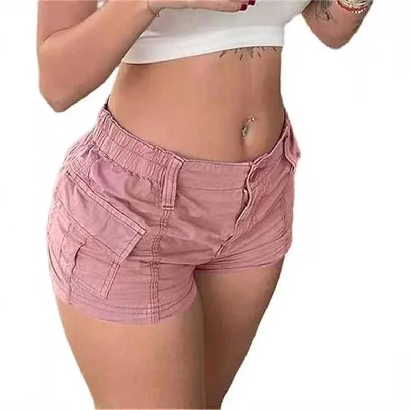 Women's Solid Workwear Denim Shorts