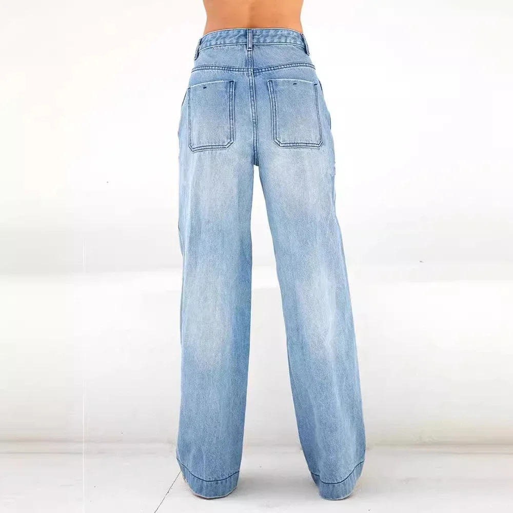 Women's Loose Wide-Leg Jeans (Factory Direct)
