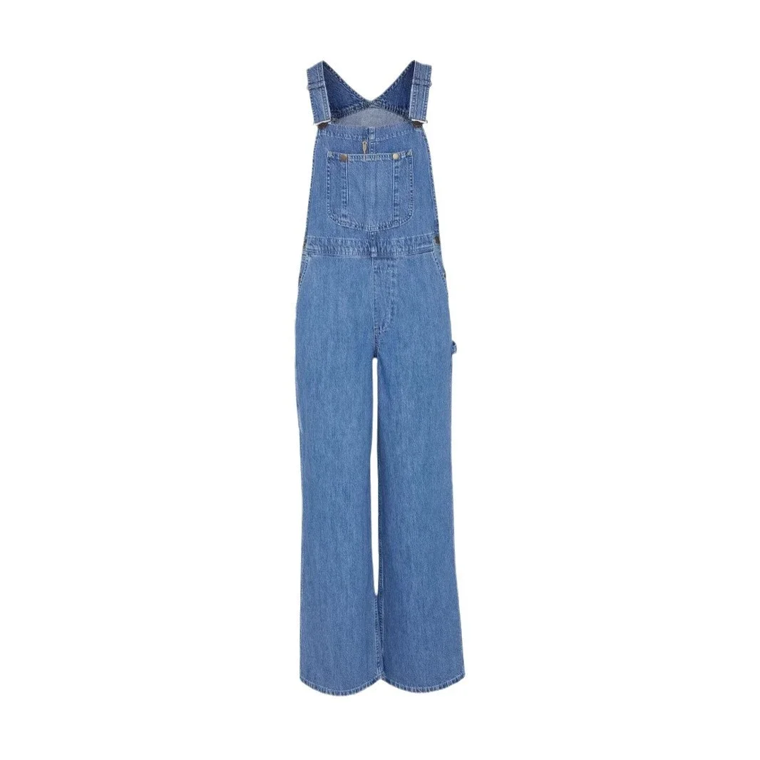 Stylish Loose Denim Overalls for Women