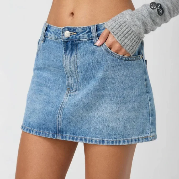 Manufacturer Direct: TEMU/SpeedSell/Amazon Slim Fit Casual Stretch Denim Mini Skirt for Women