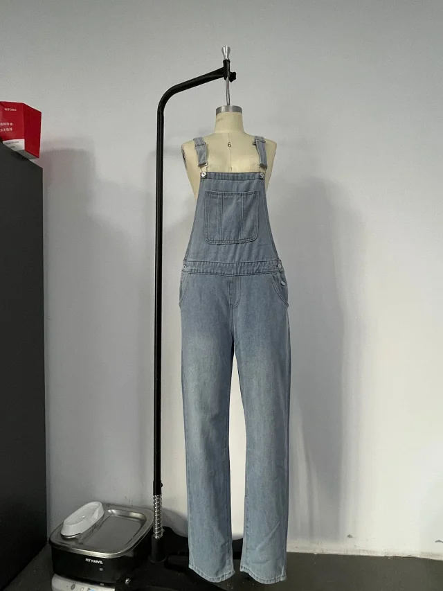 Vintage Men's Spring/Summer Denim Overalls Detail