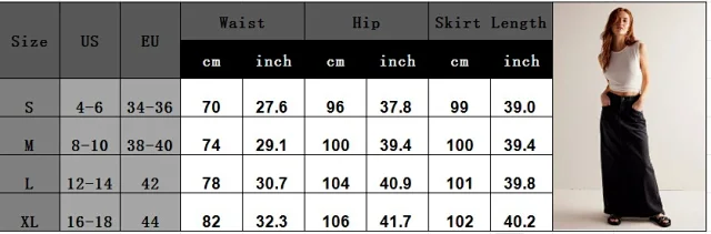 Summer Loose Straight Denim Midi Skirt Detail