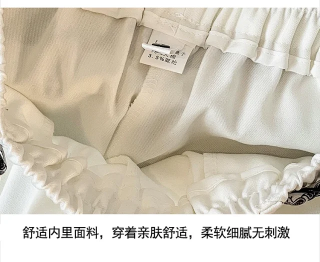 2025 Fall New Loose Scarf Belt Wide-leg Pants Detail