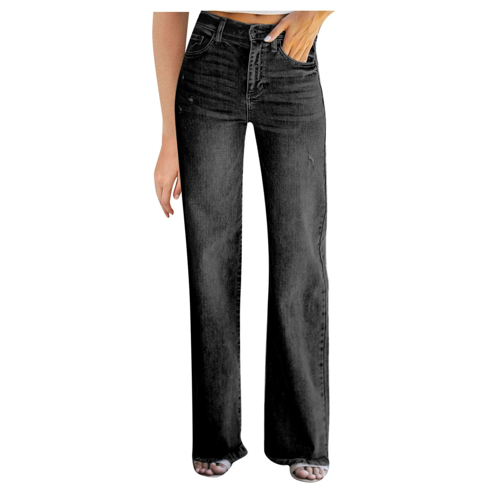 Retro Loose Denim Pants for Women