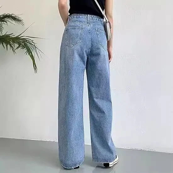 AliExpress Slimming High-waisted Non-stretch Jeans for Women