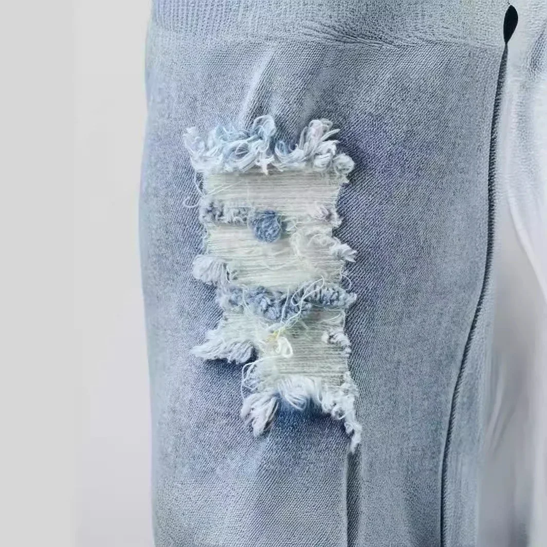 Men's Ripped Fashion Washed Jeans