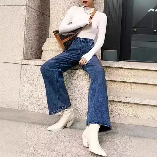 AliExpress Slimming High-waisted Non-stretch Jeans for Women