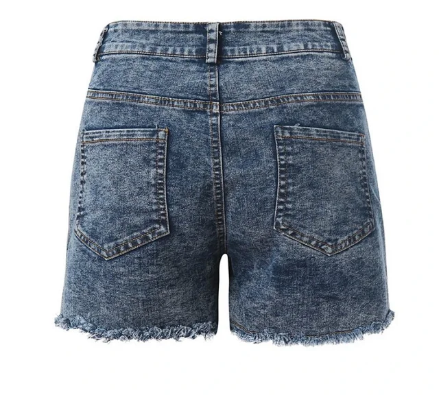 AliExpress Hot-selling Stretch Slim Thin Denim Shorts for Women Detail