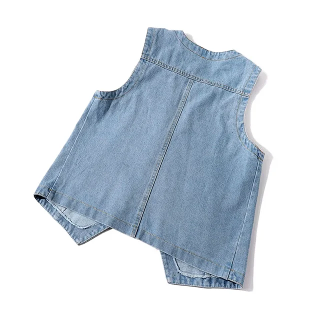 Women's Summer Denim Vest Detail
