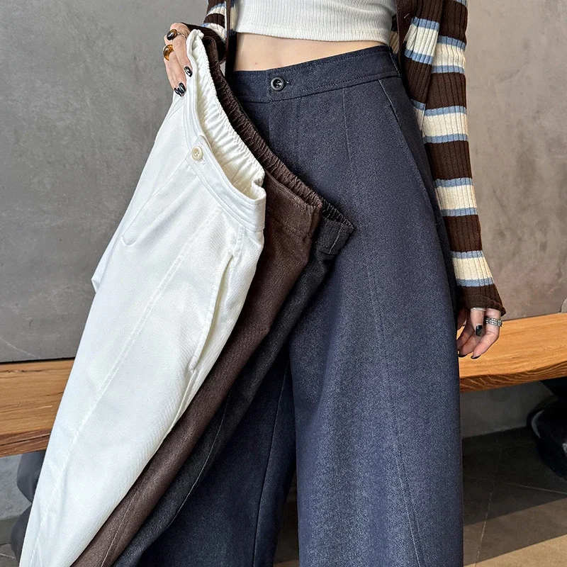 2025 FW Faux Denim Noodle Pants