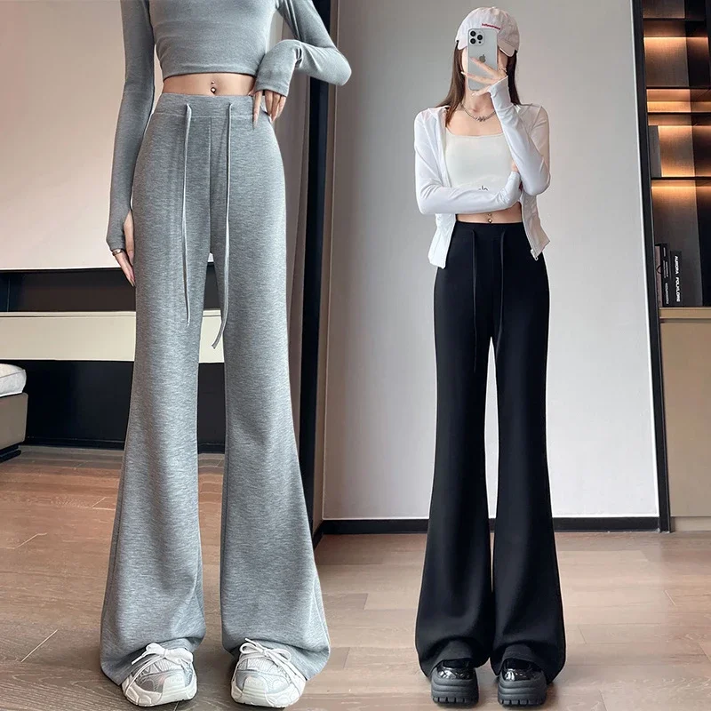 2025 Early Autumn Air Cotton Flared Pants