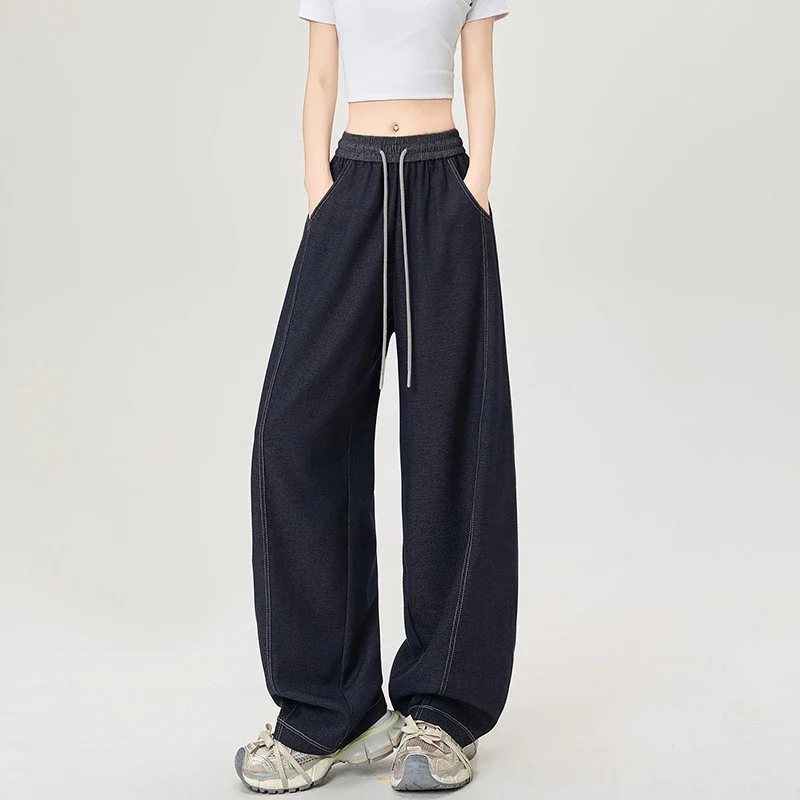 2025 Fall Tencel Denim Banana Wide-Leg Pants
