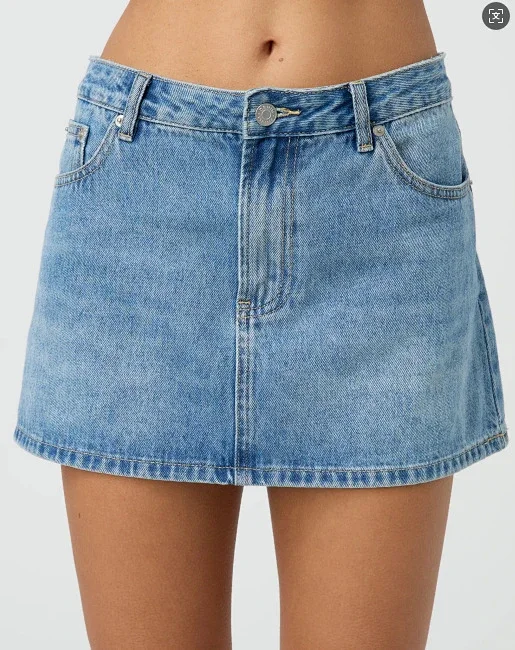 Manufacturer Direct: TEMU/SpeedSell/Amazon Slim Fit Casual Stretch Denim Mini Skirt for Women Detail