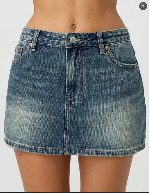 Manufacturer Direct: TEMU/SpeedSell/Amazon Slim Fit Casual Stretch Denim Mini Skirt for Women Detail