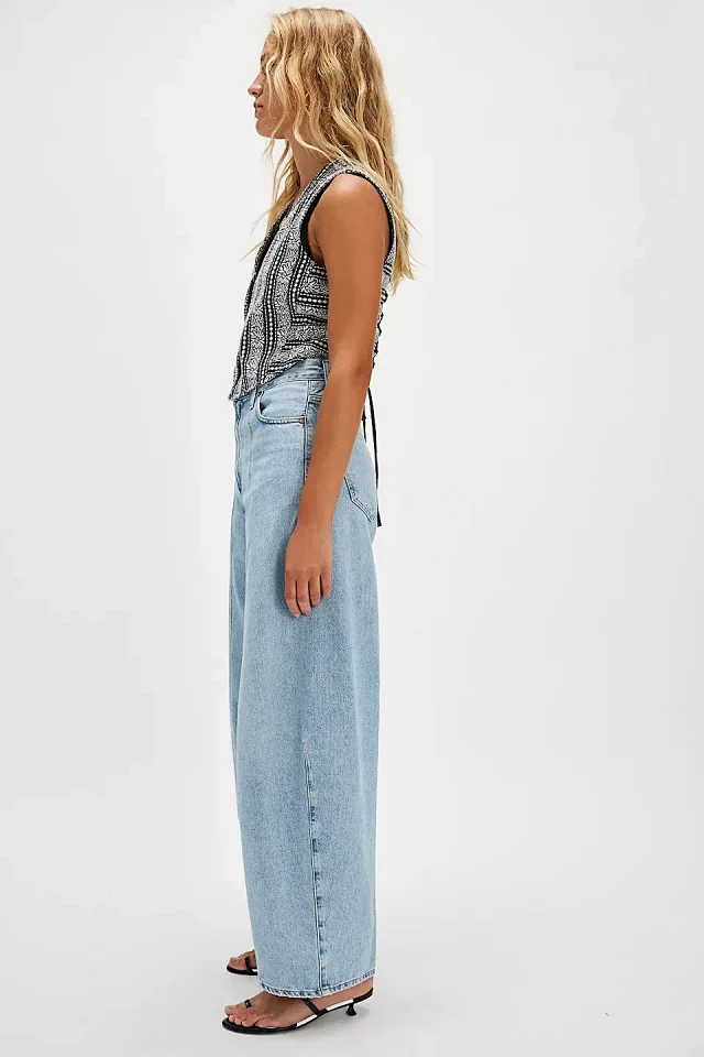 Women's Loose Straight Leg Jeans 2025 Detail