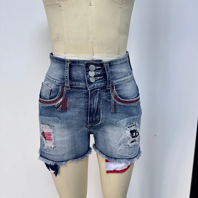 High-waisted Slim Straight Jeans Detail