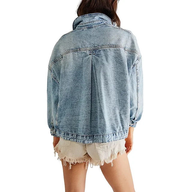 Loose Stylish Denim Jacket for Women (EU/US Style) Detail