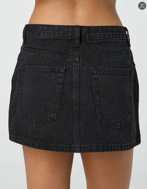 Manufacturer Direct: TEMU/SpeedSell/Amazon Slim Fit Casual Stretch Denim Mini Skirt for Women Detail