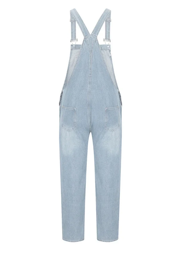 Vintage Men's Spring/Summer Denim Overalls Detail