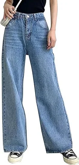 AliExpress Slimming High-waisted Non-stretch Jeans for Women Detail