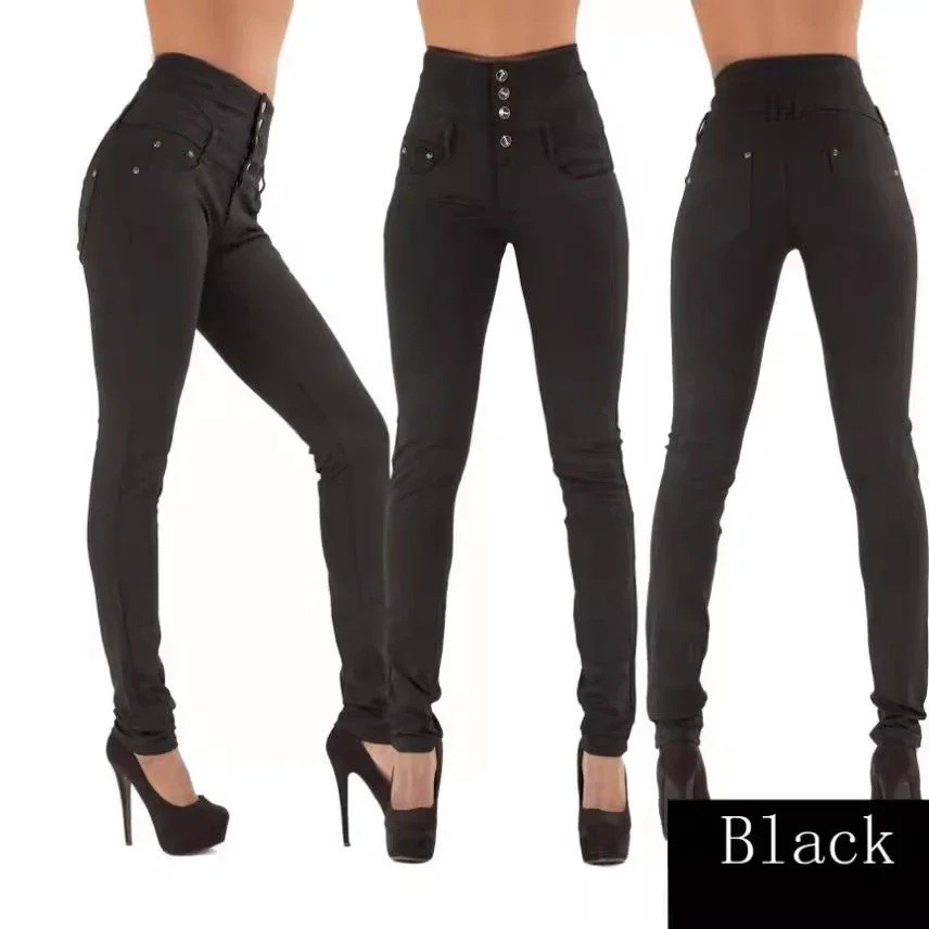 High-waisted Stretch Slimming Jeans (Plus Size)
