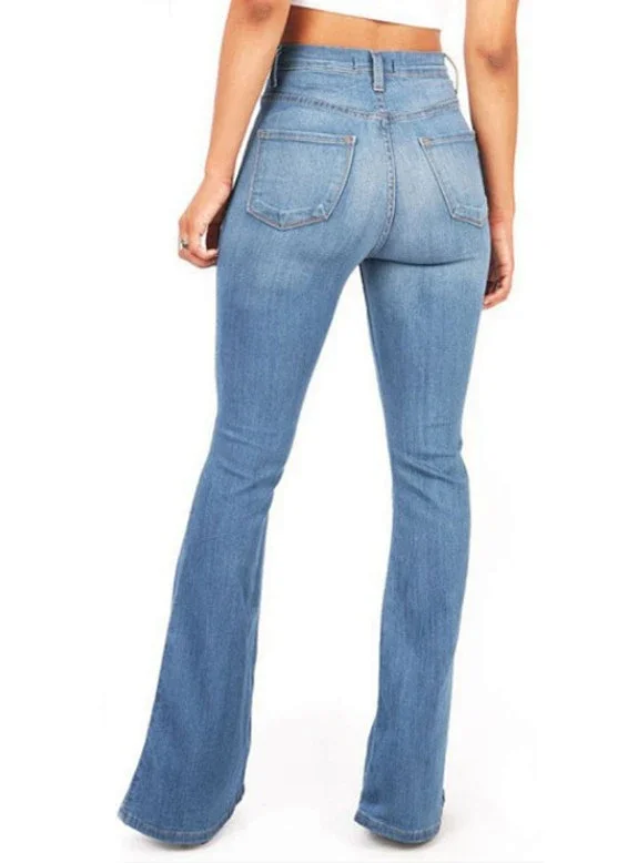 High-waisted Flared Jeans for Women Detail