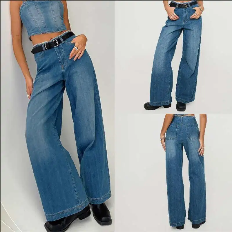 Euro - Amer Retro Wide - Leg Jeans