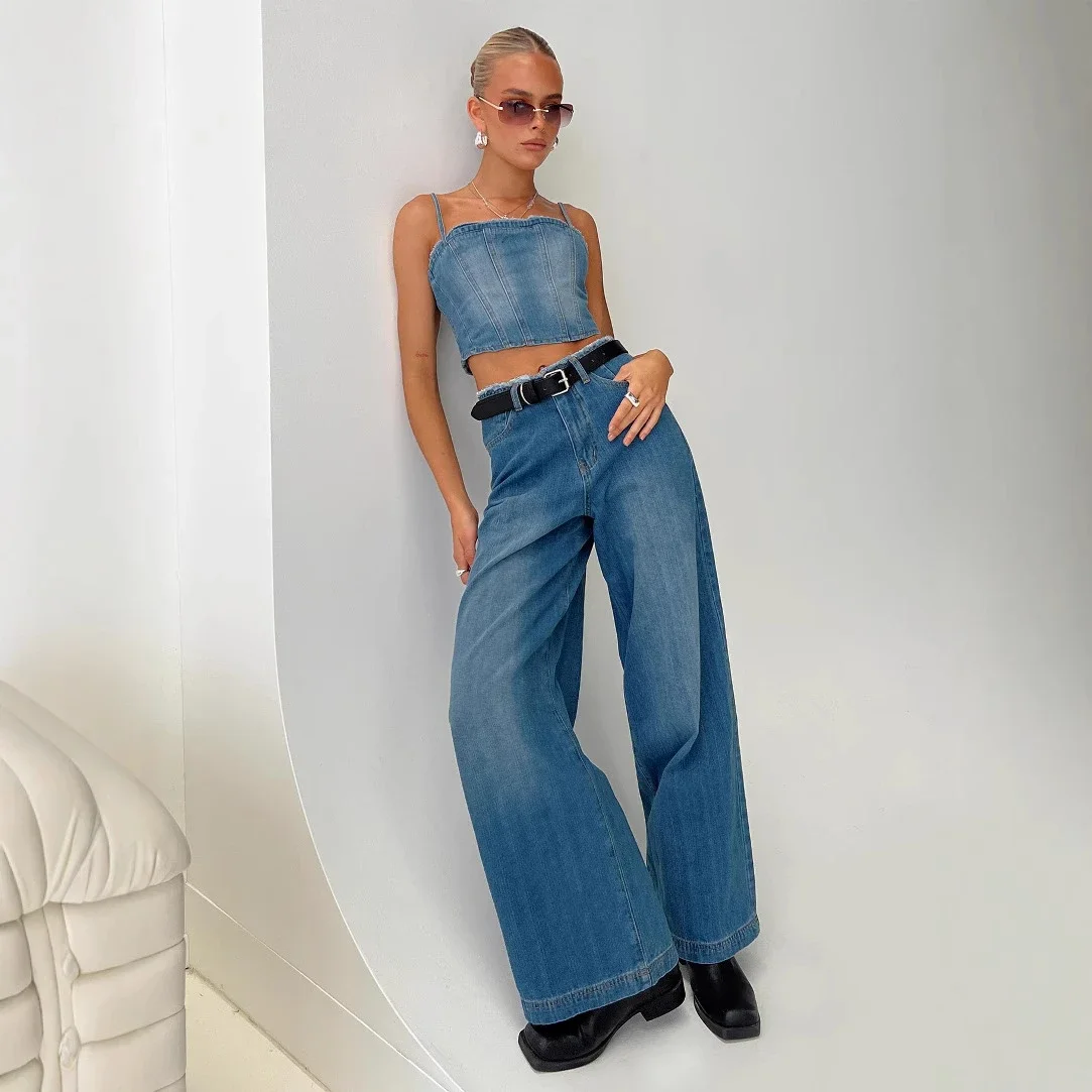 Euro - Amer Retro Wide - Leg Jeans