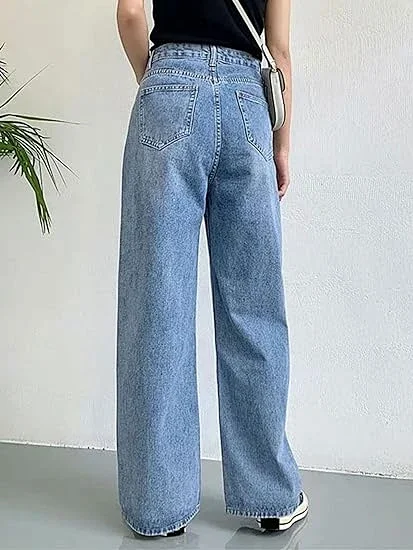 AliExpress Slimming High-waisted Non-stretch Jeans for Women Detail