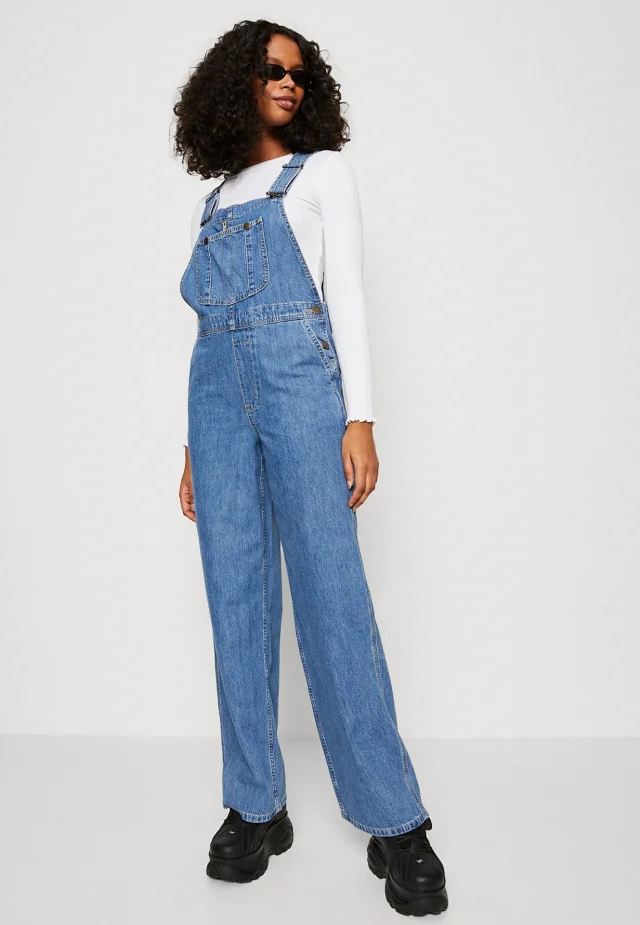 Stylish Loose Denim Overalls for Women Detail