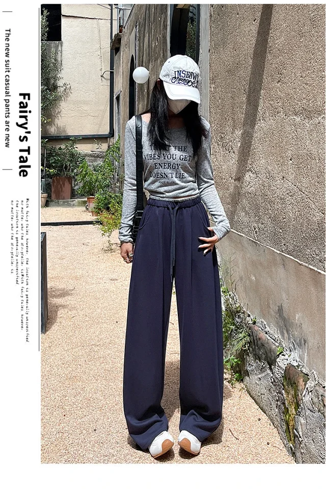 Women's Loose Wide-Leg Pants 2025 Detail