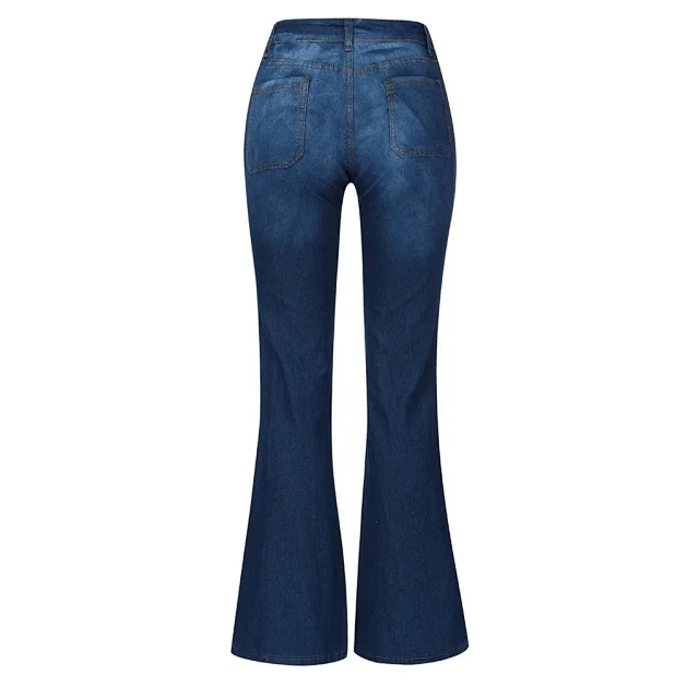 Elastic Flared Jeans for Women (Wish/Amazon) Detail