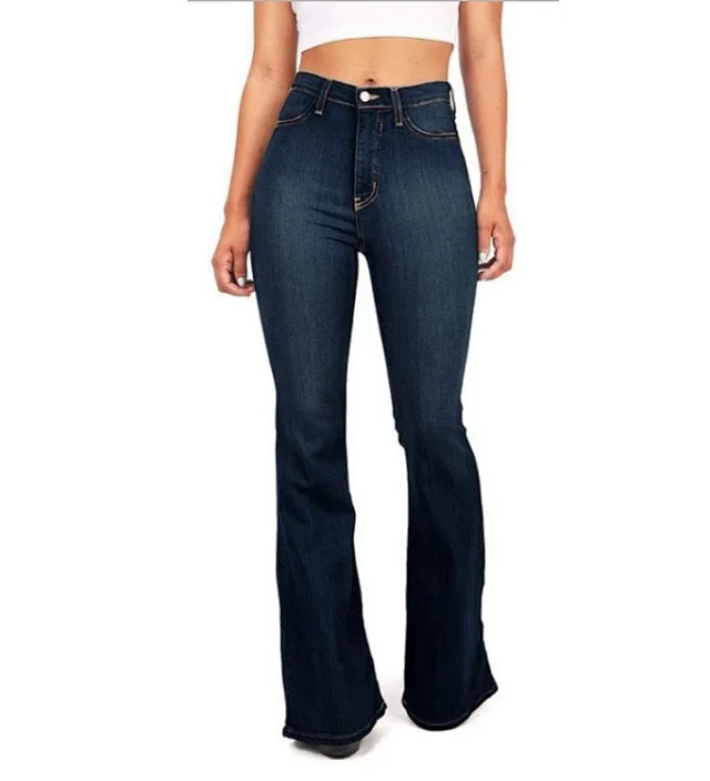 High-waisted Flared Jeans for Women Detail