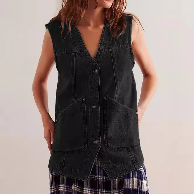 AliExpress Sleeveless Denim Vest for Women