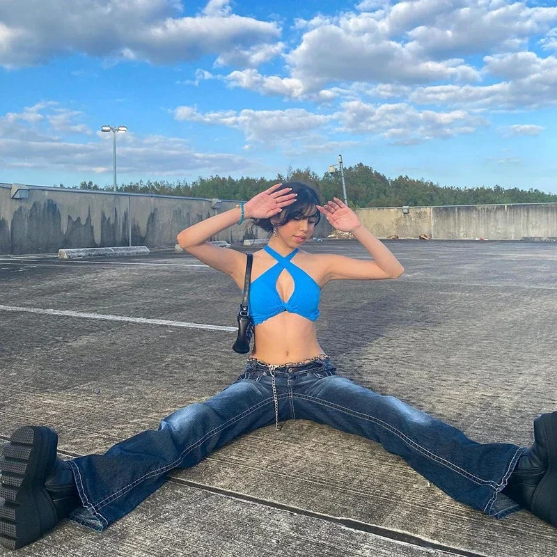 Fashion High-waist Bell-bottom Jeans for Women