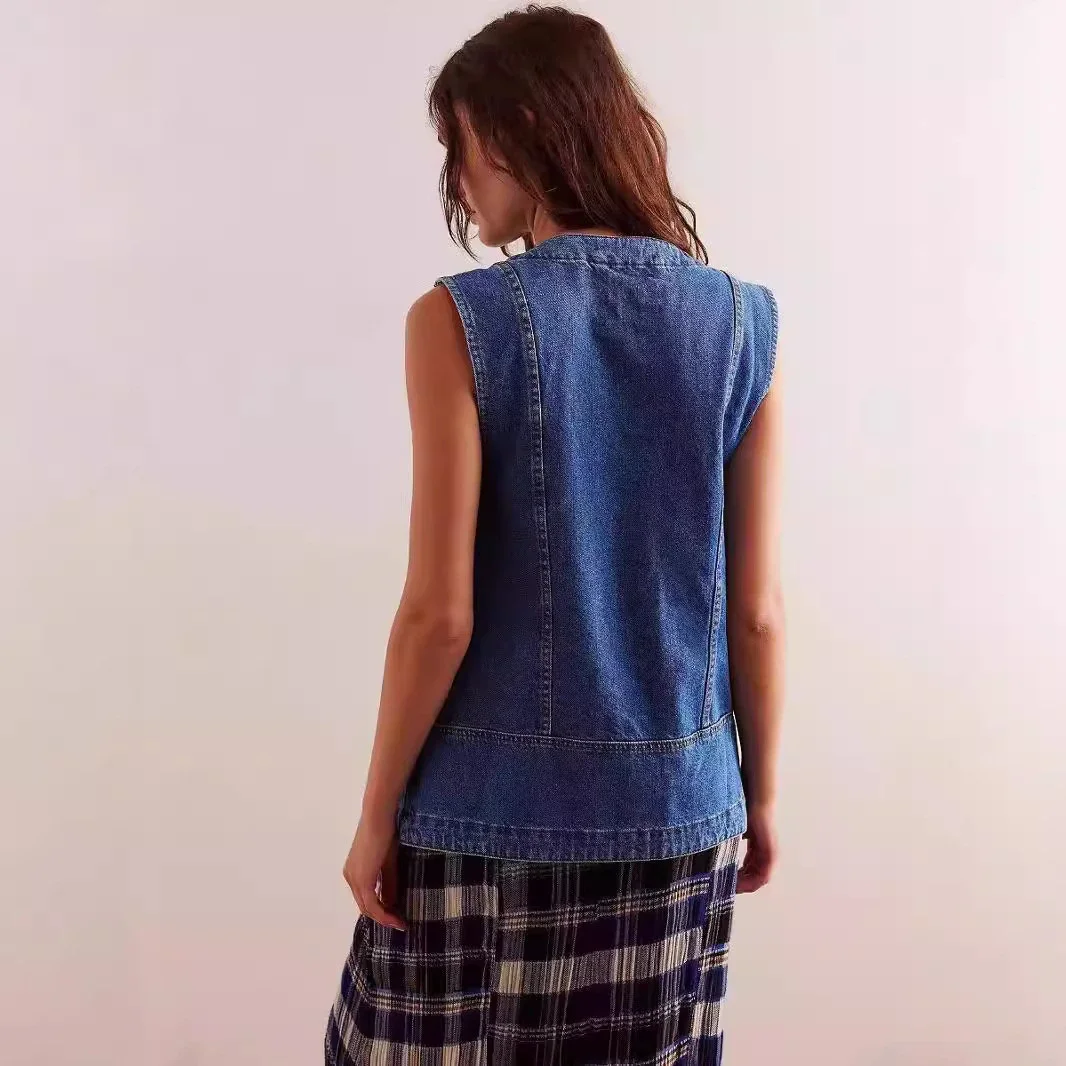 AliExpress Sleeveless Denim Vest for Women