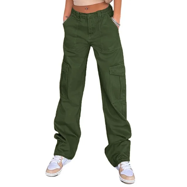 Factory - Direct High - Waist Slim Fit Cargo Pants for Women (US/EU) Detail