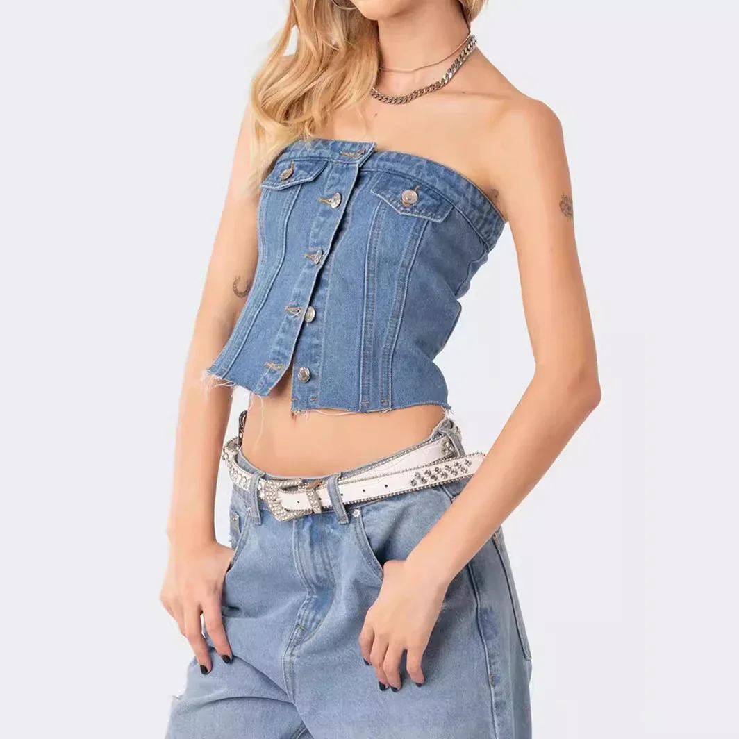 Sexy Slim Denim Vest for Women
